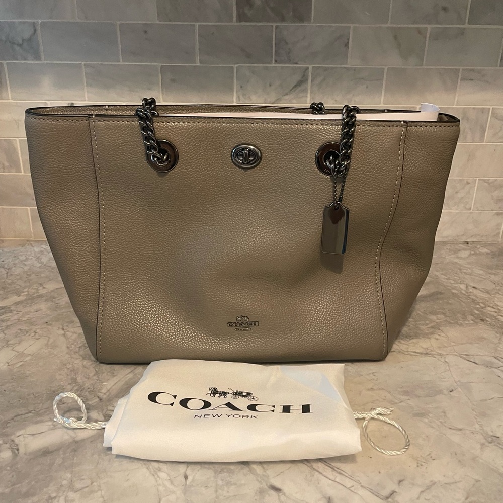 Coach grey bag, new without tags